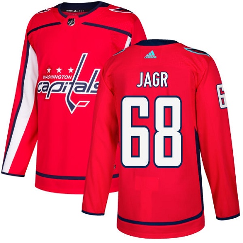 Adidas Men Washington Capitals #68 Jaromir Jagr Red Home Authentic Stitched NHL Jersey->washington capitals->NHL Jersey